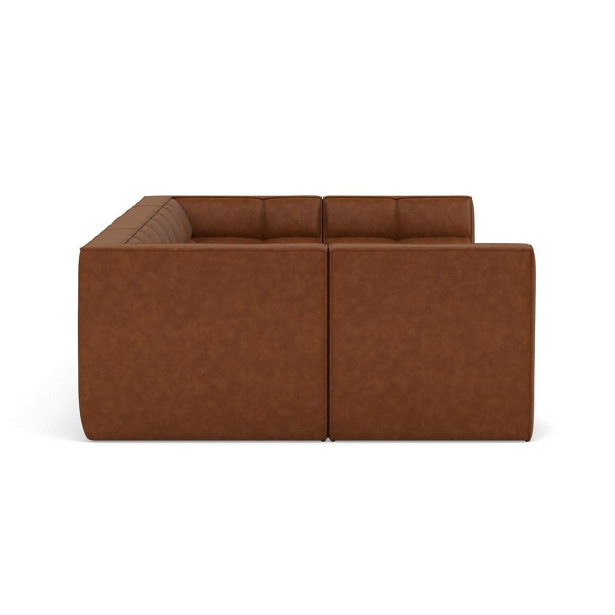 LISA DESIGN Alya - canapé modulable panoramique 7 places en simili