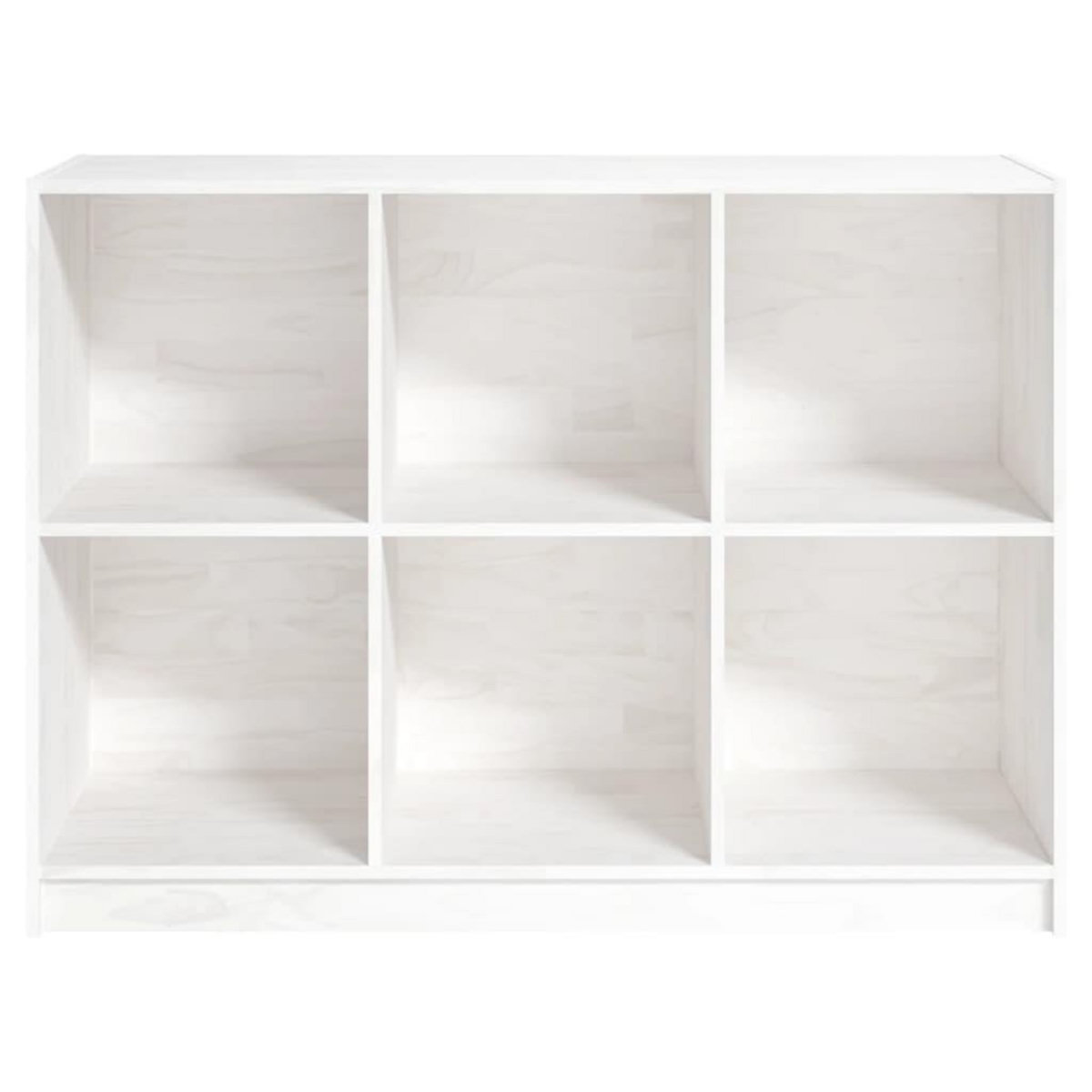 VIDAXL Bibliotheque Blanc 104x33x76 cm bois de pin massif