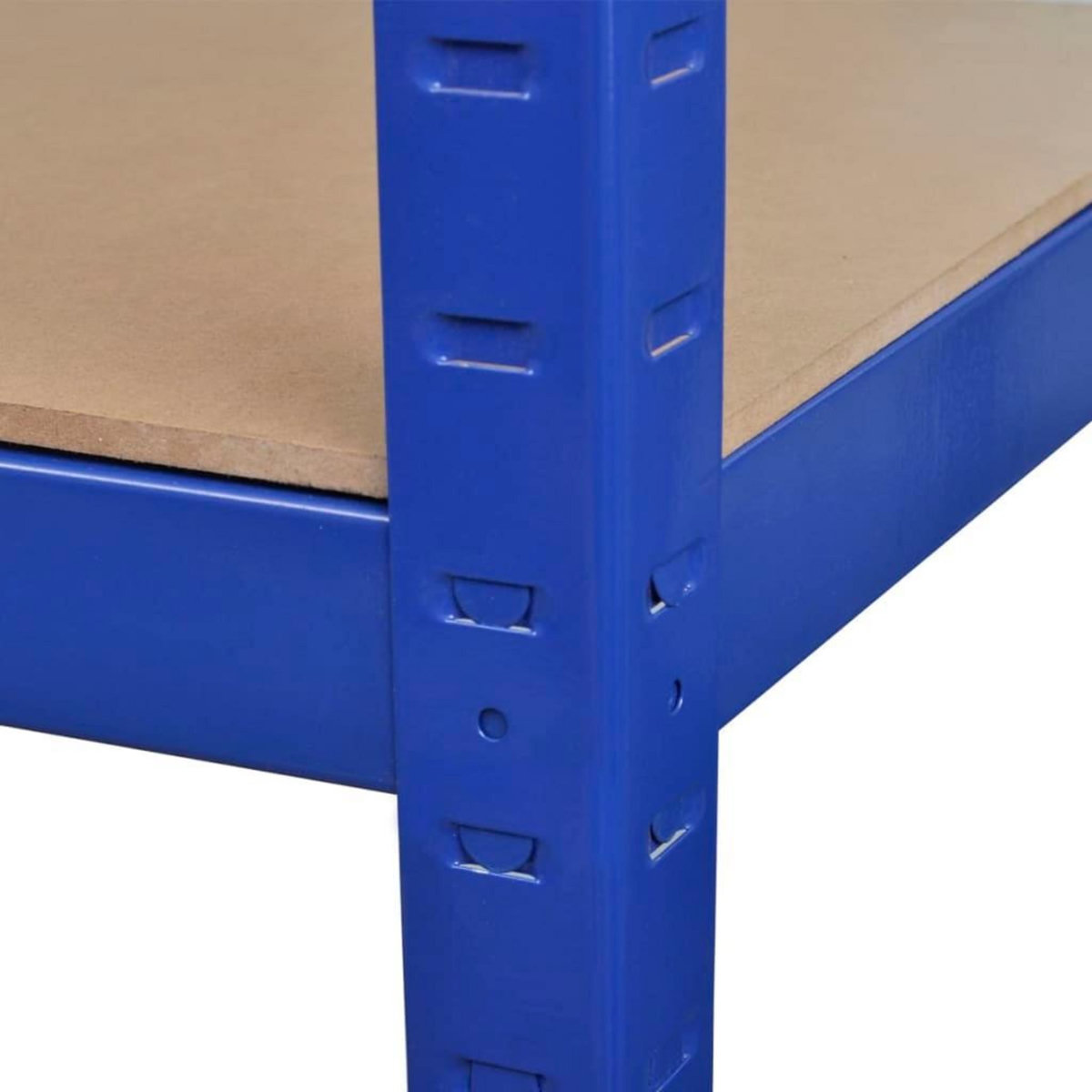 VIDAXL Etagere de rangement 2 pcs Bleu