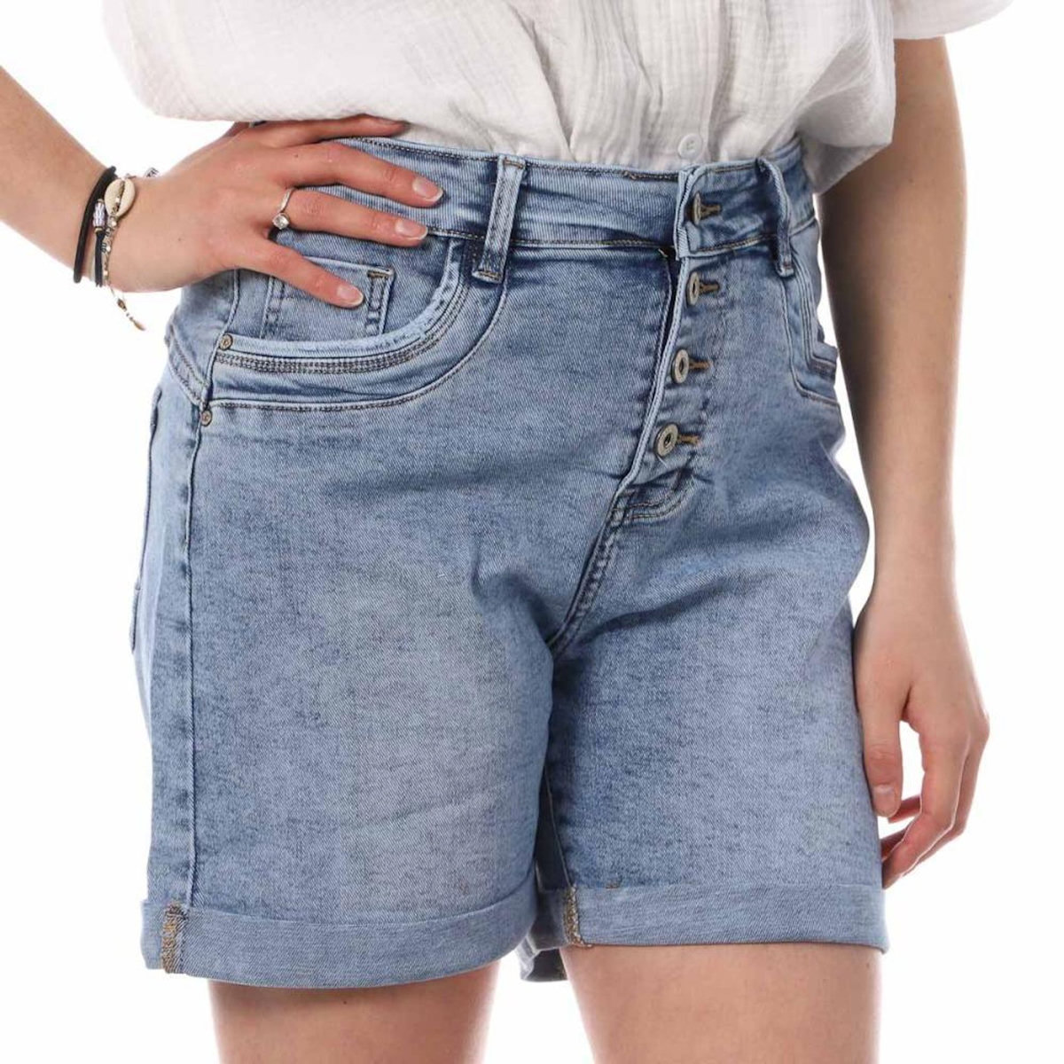 MONDAY PREMIUM Short Bleu Femme Monday Premium Long Please