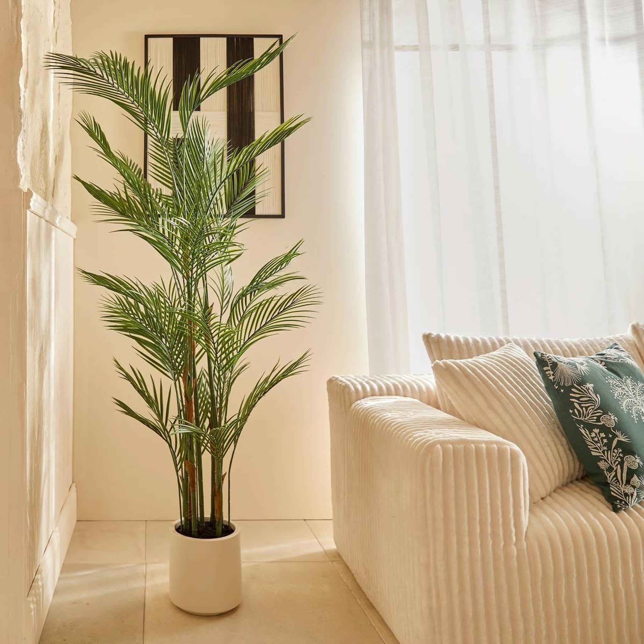 Voir la diapositive 4 : ATMOSPHERA Palmier artificiel en pot  merlo  187cm vert