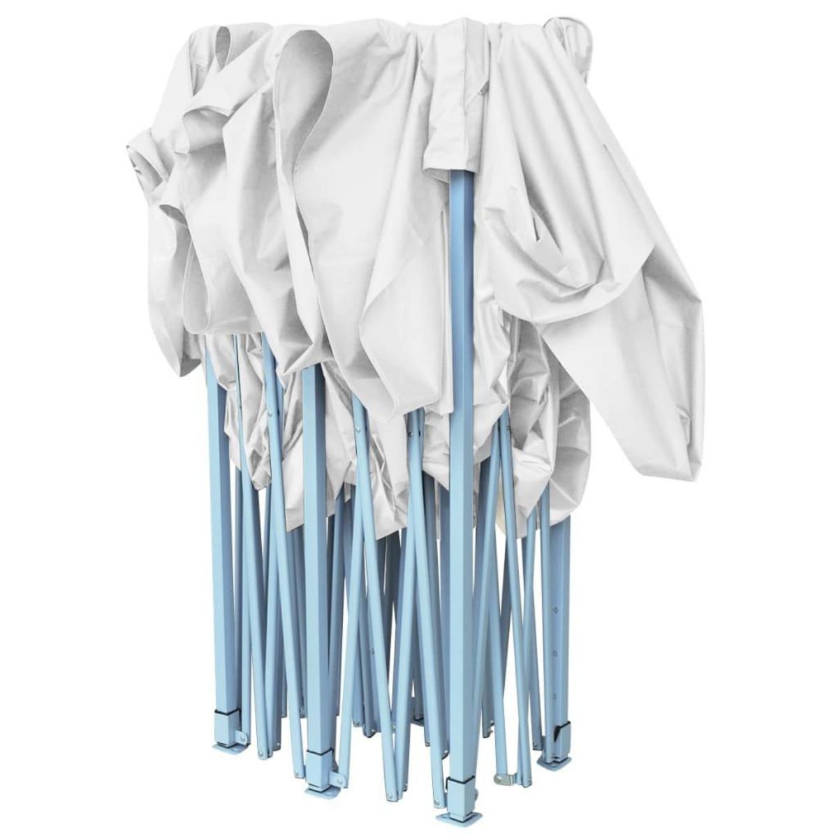 VIDAXL Tente de reception pliable professionnelle 3x6 m Acier Blanc