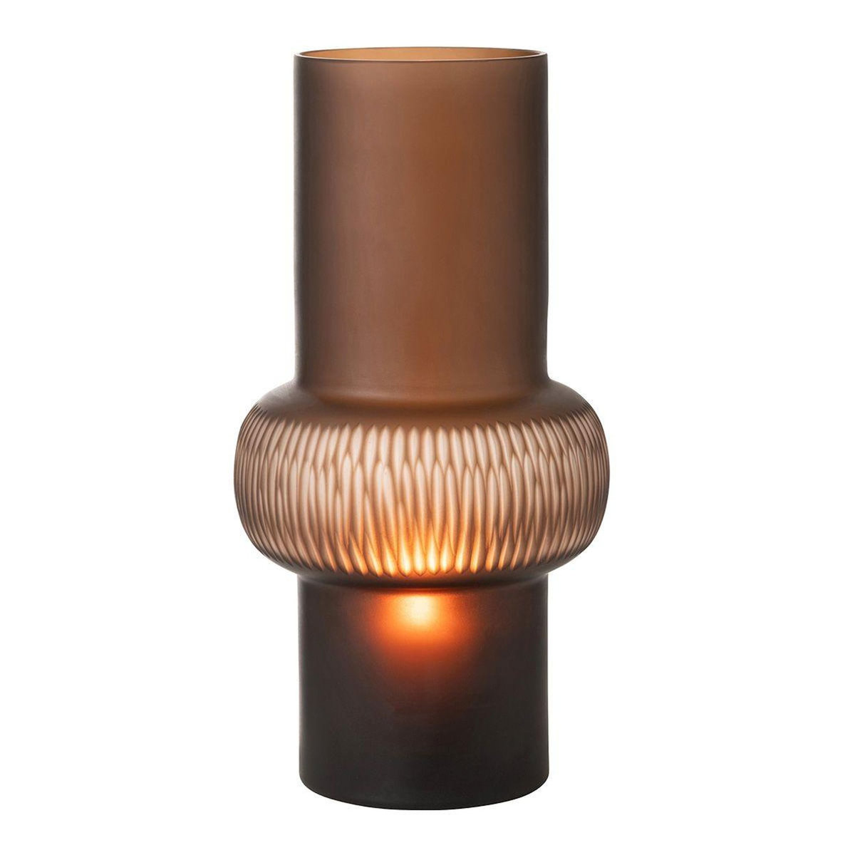 Paris Prix Vase Design Ligne & Boule  Octave  41cm Marron
