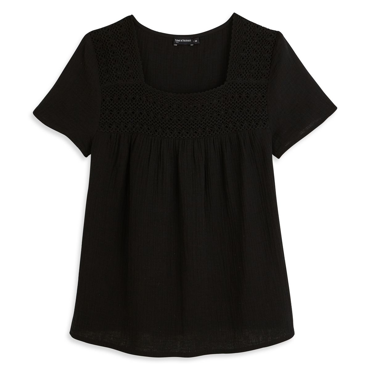 INEXTENSO Chemise noire femme