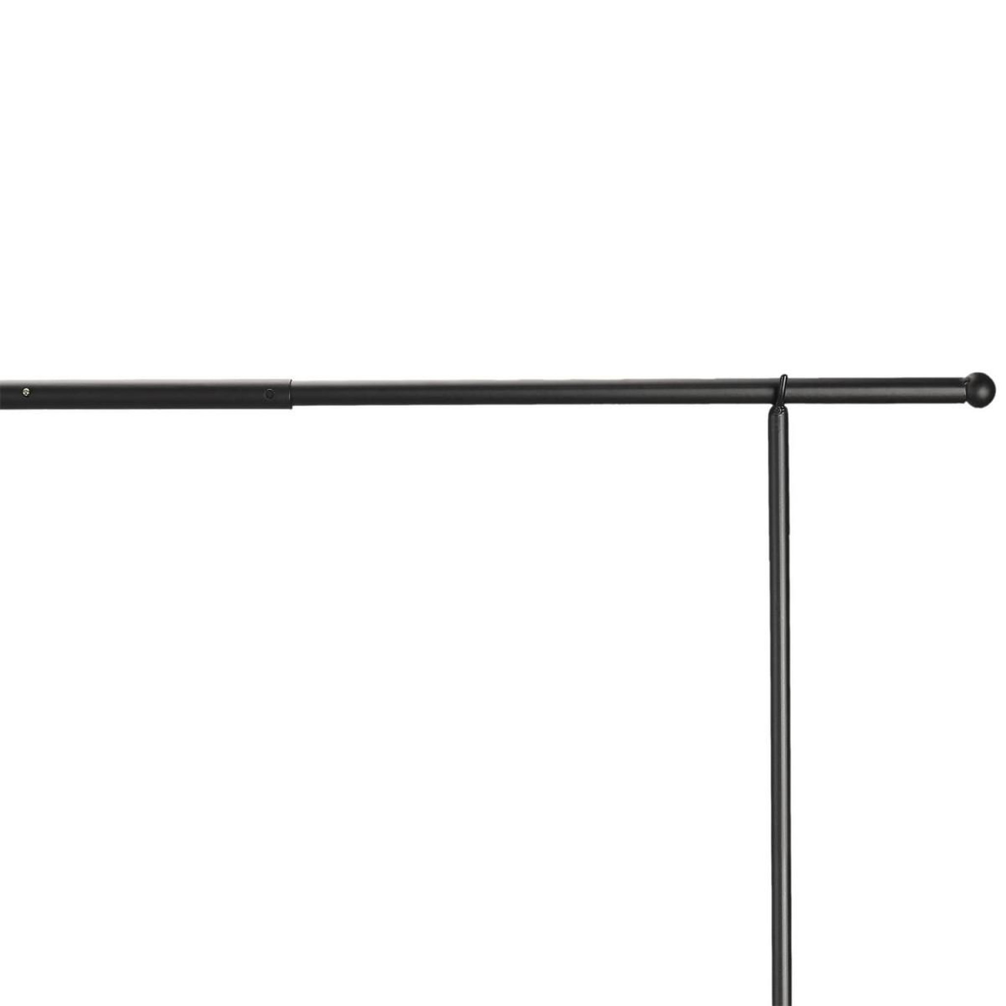 The Home Deco Factory Barre décorative ajustable  table  139-250cm noir