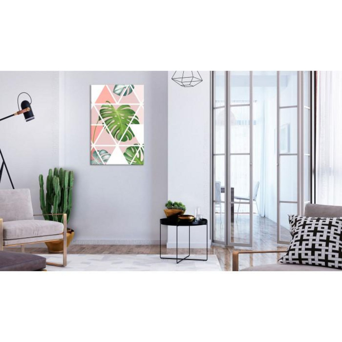 Paris Prix Tableau Imprimé  Geometric Monstera