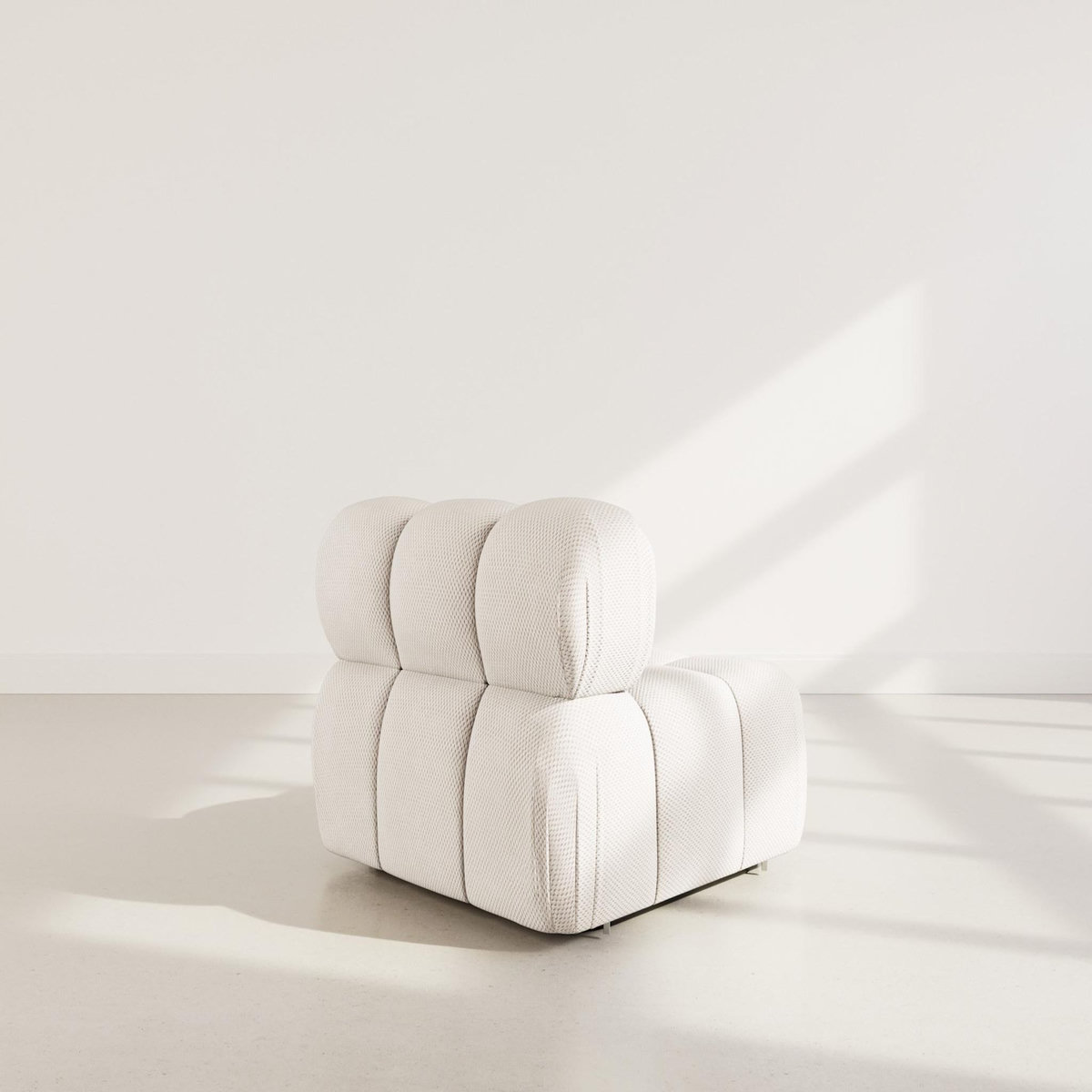 LISA DESIGN Ruby - module d'assise en velours texturé