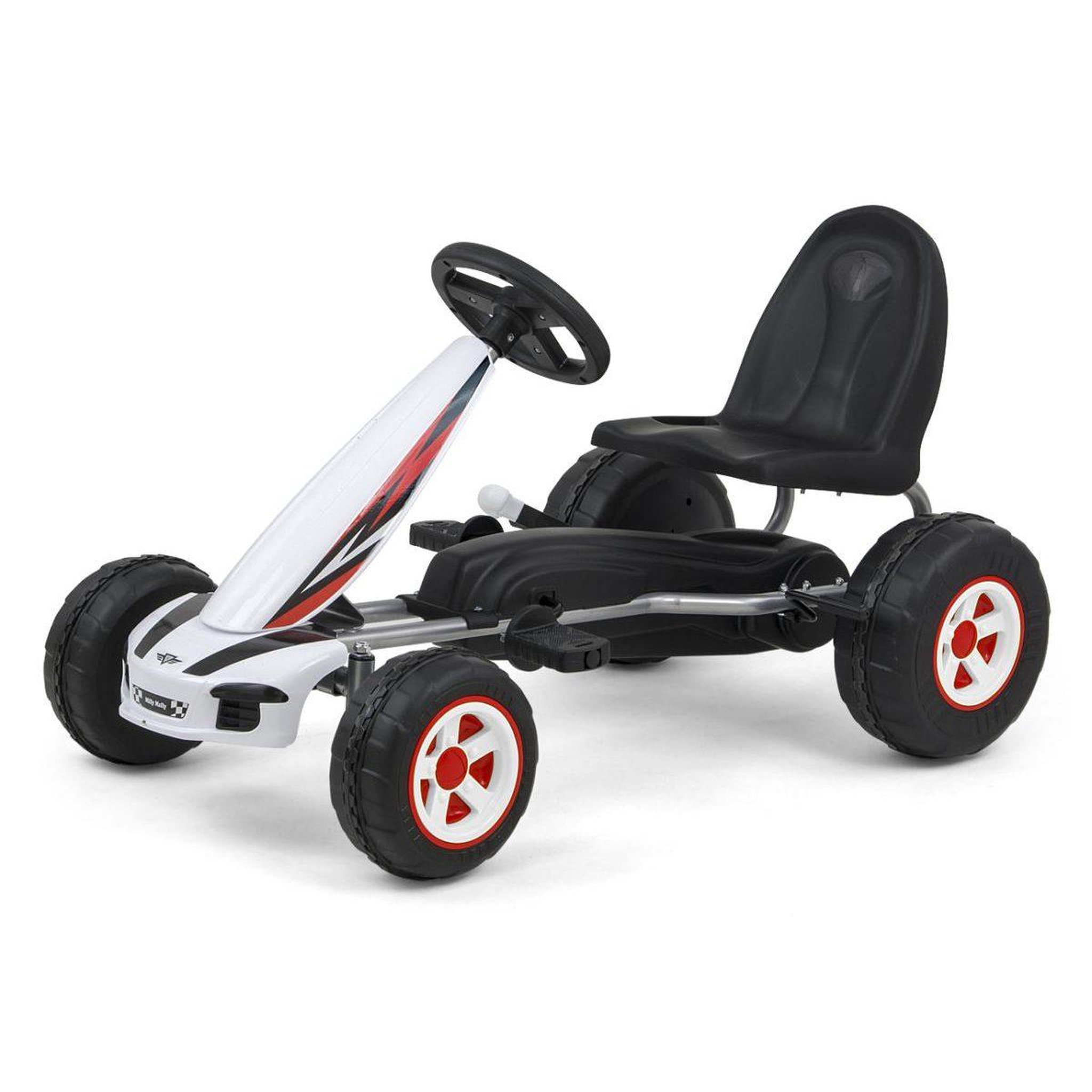 MILLY MALLY Kart à pédales  viper blanc