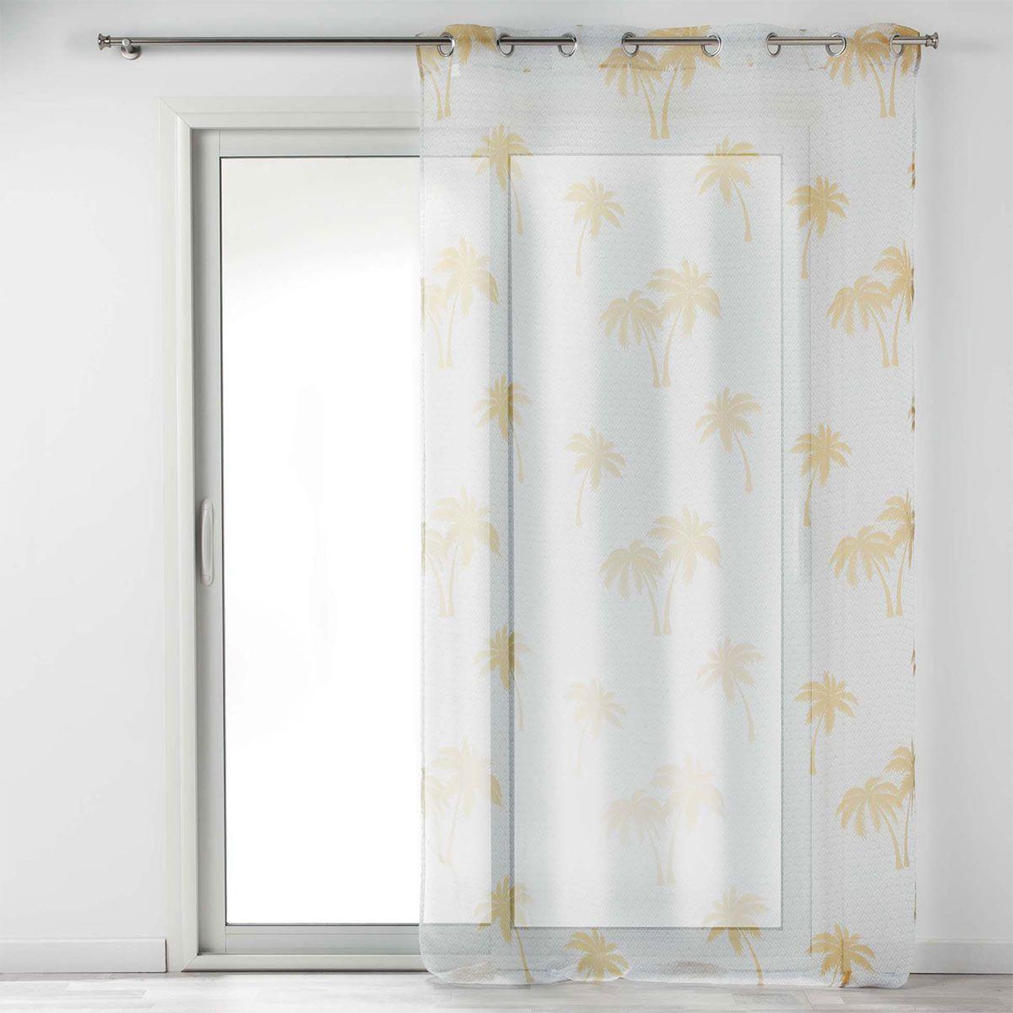 Douceur d'Intérieur Rideau voilage à œillets  pure line  140x240cm blanc