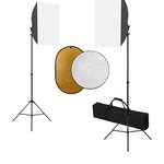 VIDAXL Kit de studio photo avec boîte a lumiere et reflecteur