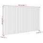 Voir la diapositive 6 : VIDAXL Tete de lit murale Gris 204x3x110 cm Bois massif de pin