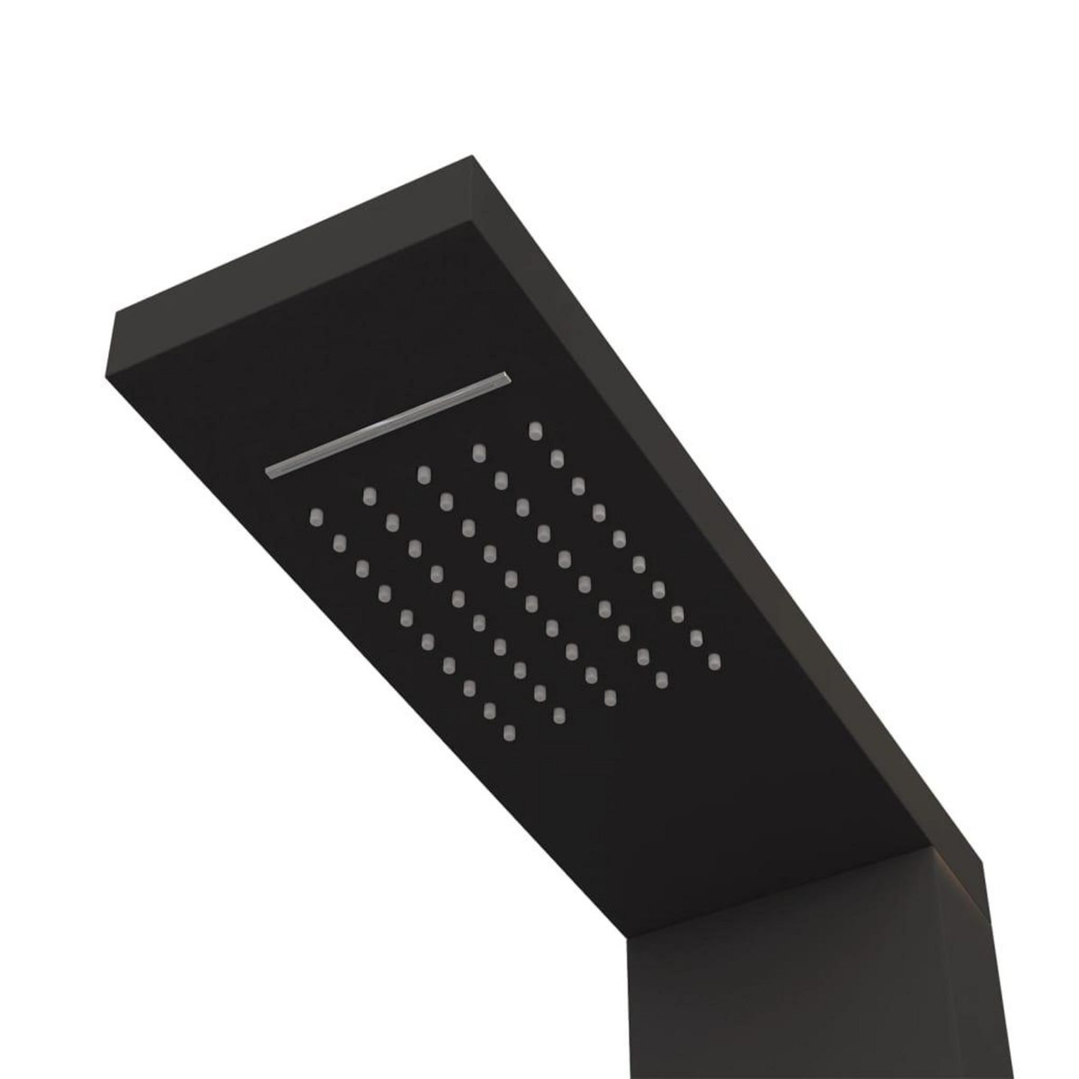 VIDAXL Systeme de panneau de douche Aluminium Noir