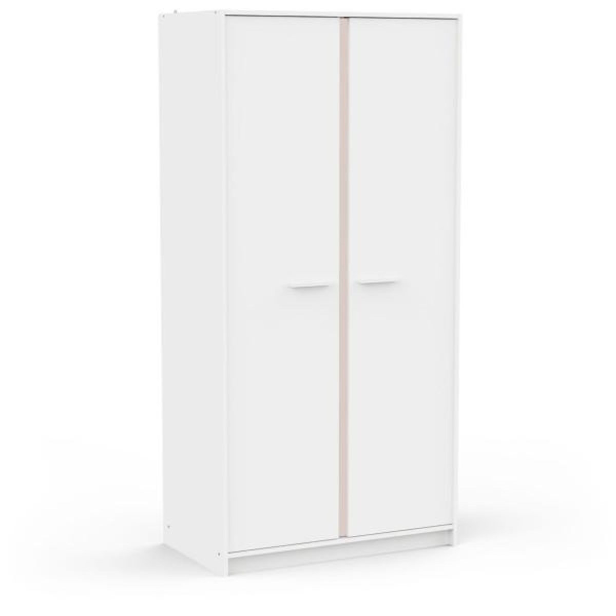 Demeyere Armoire de chambre - REVERSO - Blanc mat - 2 portes - 88,3 x 50 x 180,9 cm
