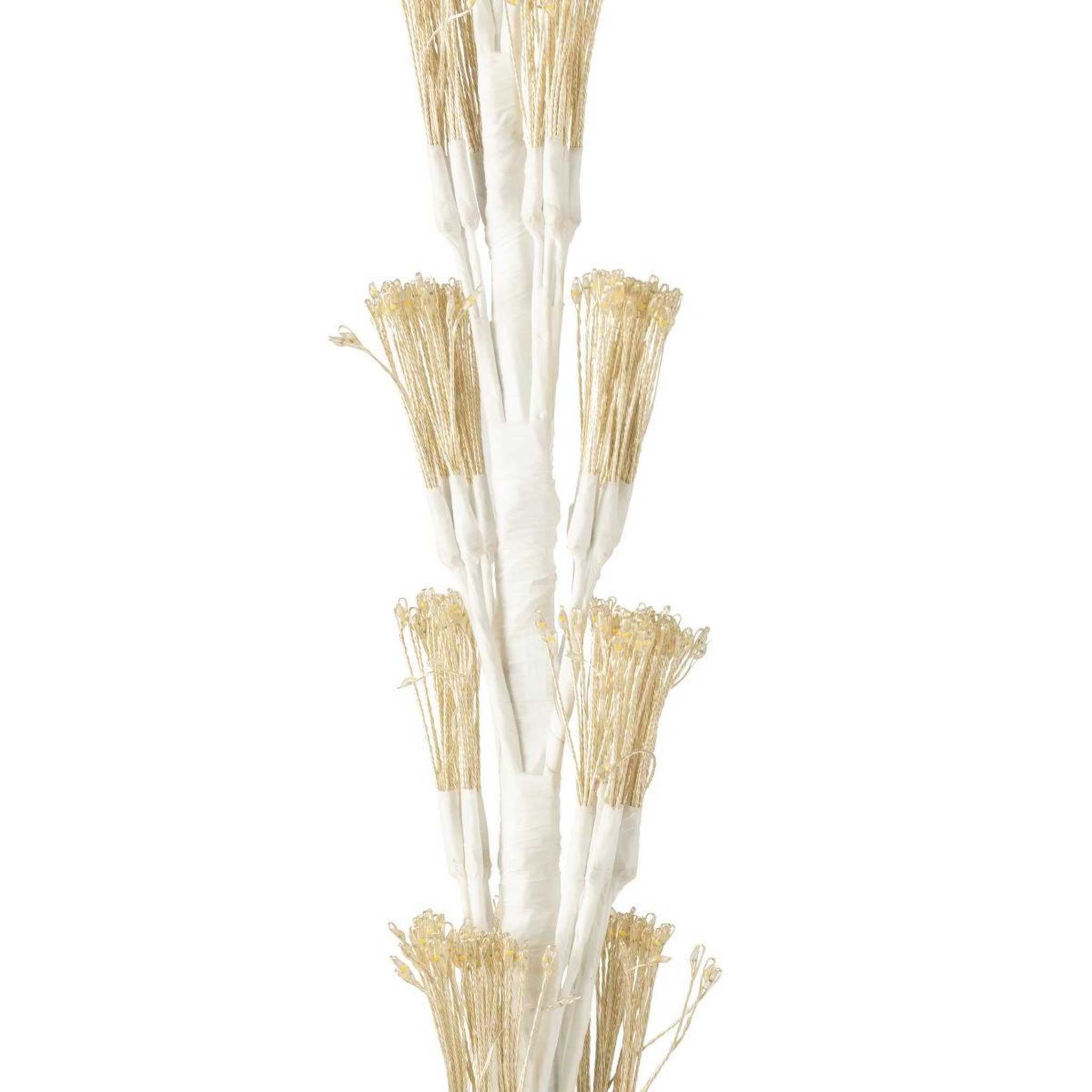 Voir la diapositive 6 : J-LINE Sapin à led en métal  grady  240cm blanc