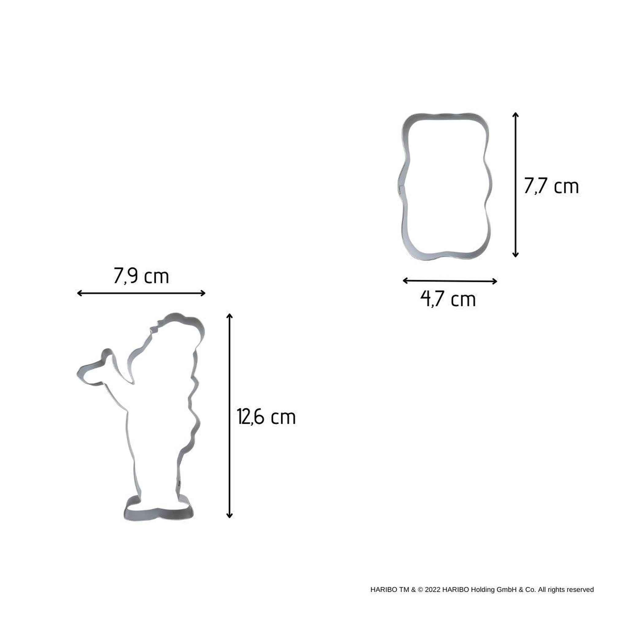 Voir la diapositive 3 : ZENKER Lot de 2 emporte-pièces nounours zenker par haribo