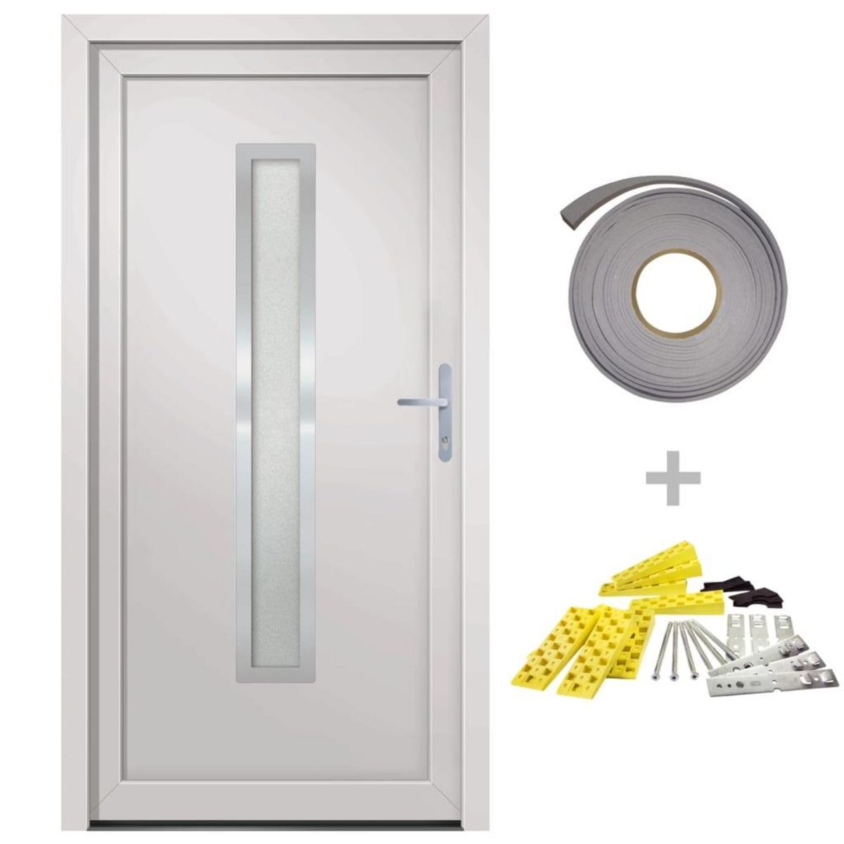 VIDAXL Porte d'entree blanc 98x190 cm PVC