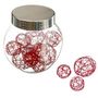 Voir la diapositive 2 : ATMOSPHERA Lot de 10 Boules Déco & Bocal  Maison  7cm Rouge