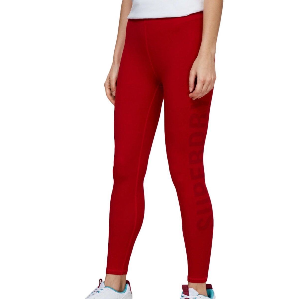 SUPERDRY Legging Rouge Femme Superdry Essential 78 pas cher