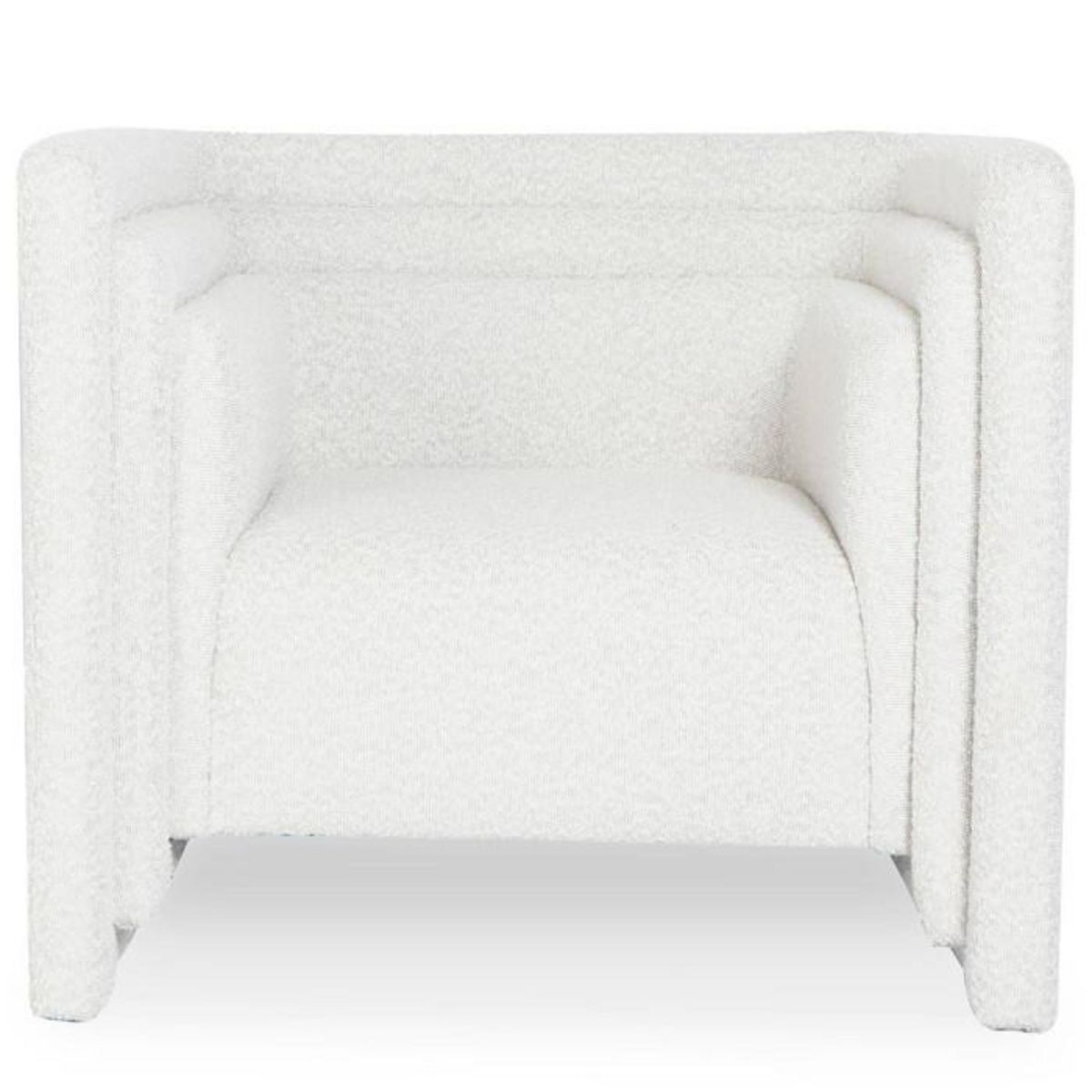 Paris Prix Fauteuil Design Bouclette  Cubia  90cm Crème