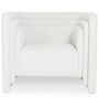 Voir la diapositive 3 : Paris Prix Fauteuil Design Bouclette  Cubia  90cm Crème