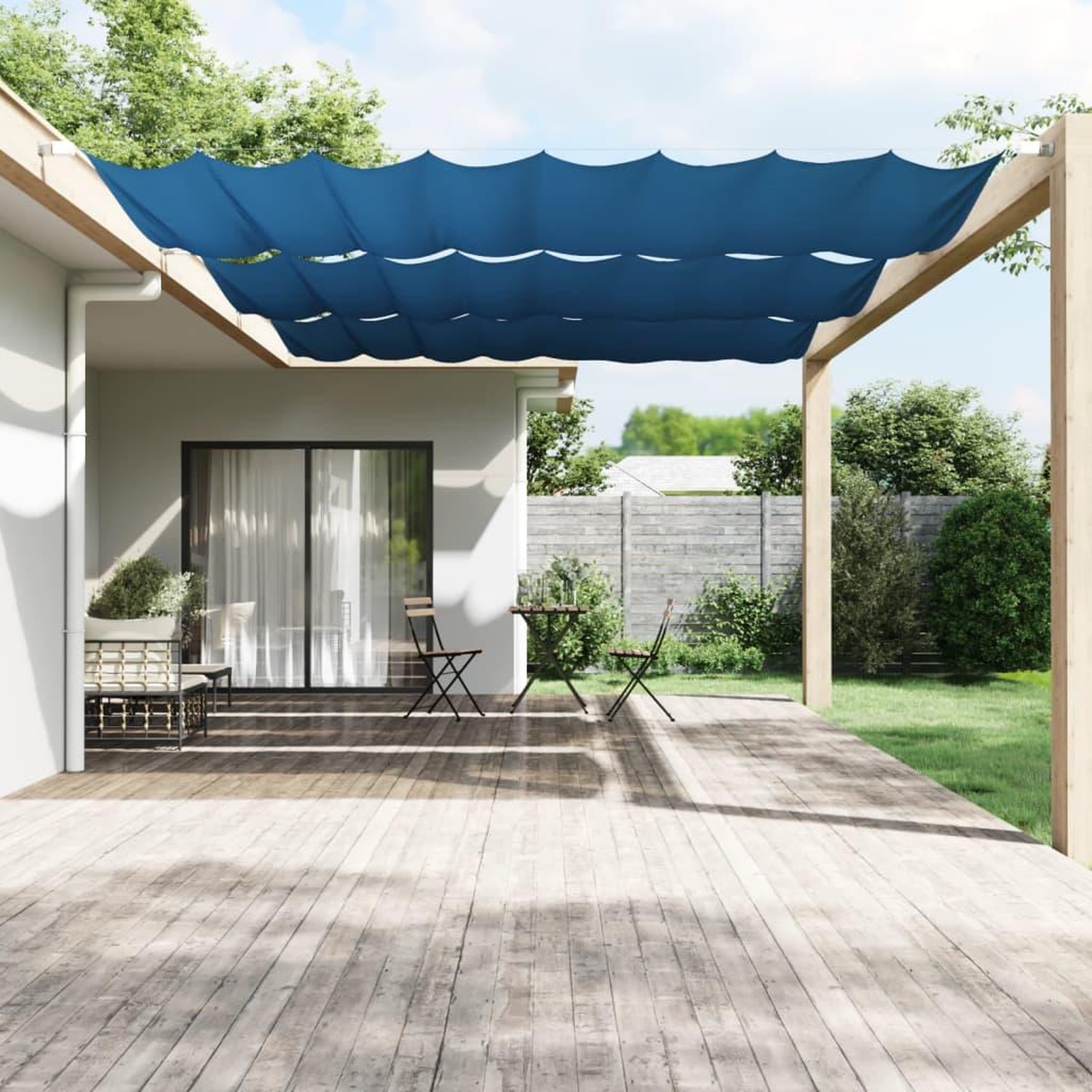 Voir la diapositive 1 : VIDAXL Auvent vertical Bleu 200x360 cm Tissu oxford
