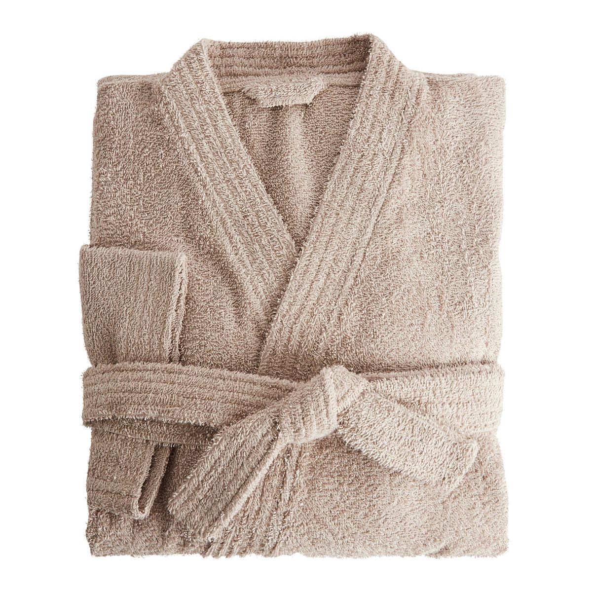 ACTUEL Peignoir kimono uni en coton 300gsm