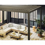 Voir la diapositive 4 : BEST MOBILIER Cherry - pergola bioclimatique - aluminium - 3x3m - gris anthracite