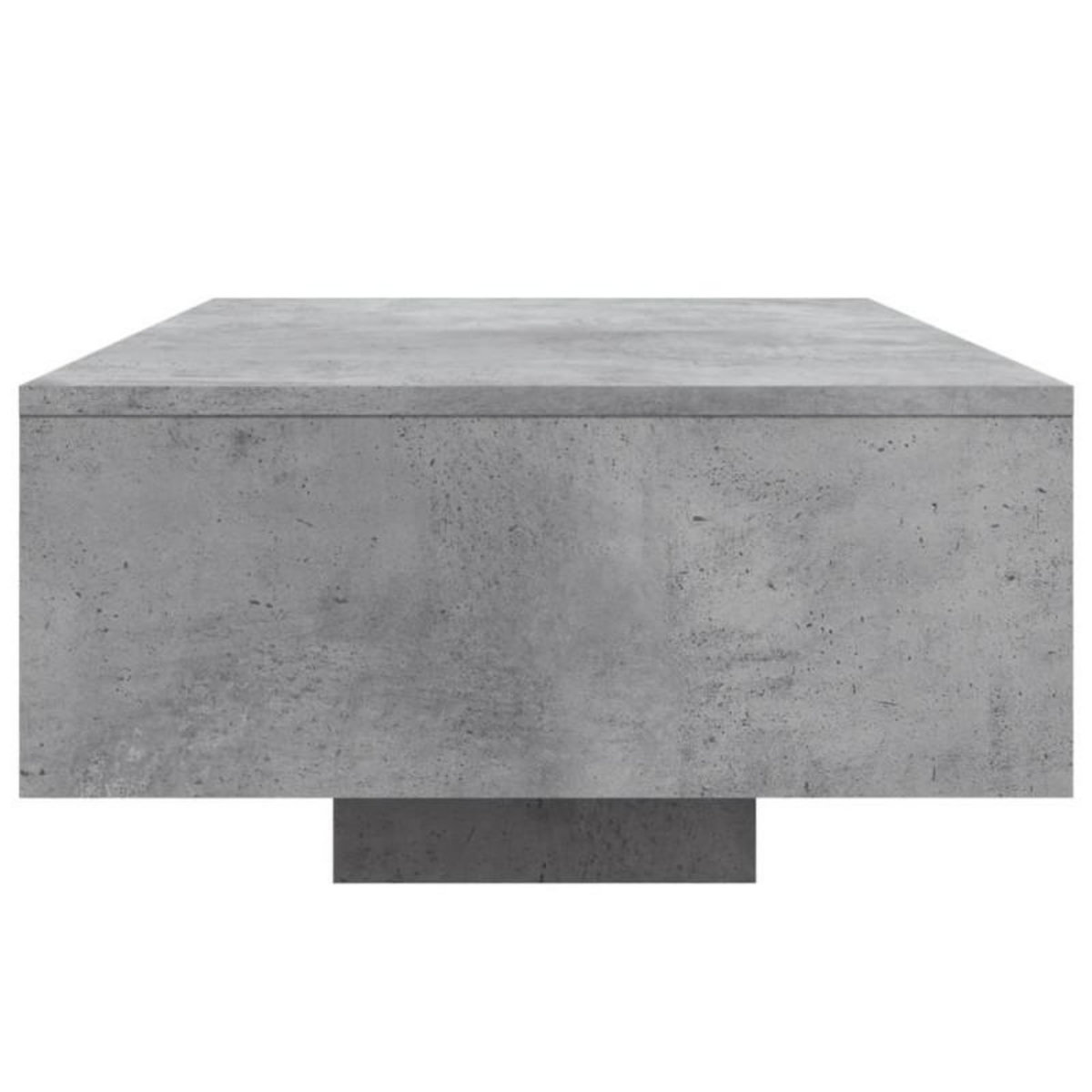 VIDAXL Table basse avec lumières LED gris béton 85x55x31 cm