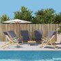 Voir la diapositive 1 : VIDAXL Serviettes de plage 6 pcs anthracite 60x135 cm tissu 400 GSM