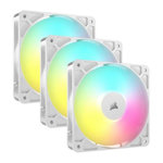 Corsair Pack de 3 ventilateurs ARGB 120mm - CORSAIR - RS120 - Blanc