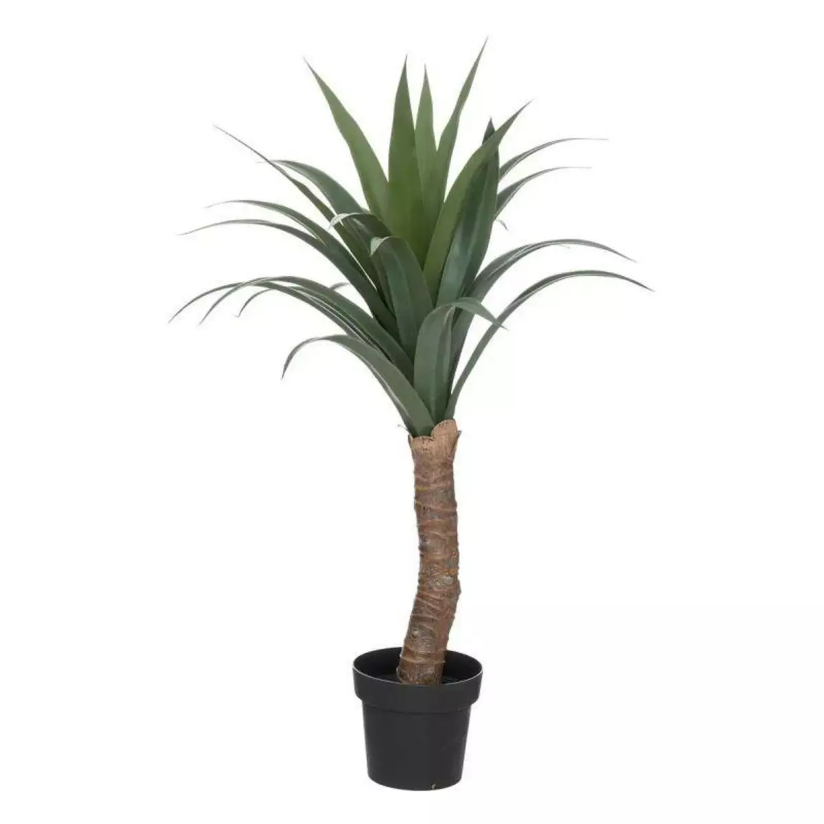  Plante Artificielle Palmier  Yucca  110cm Vert & Noir