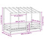 Voir la diapositive 6 : VIDAXL Lit pour enfants sans matelas blanc 100x200 cm bois pin massif