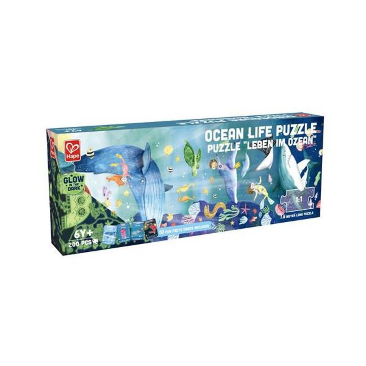 Hape Puzzle XXL 200 pièces Hape Vie Aquatique