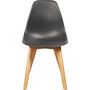Voir la diapositive 2 : Paris Prix Lot de 4 Chaises Scandinaves  Pesuo  82cm Noir