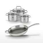 ELO Lot de 3 Faitouts Elo Relief Evolution 14/16/20 cm et Poêle 32 cm