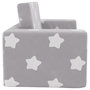Voir la diapositive 5 : VIDAXL Canape-lit enfant 2 places gris clair etoiles peluche douce