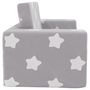 Voir la diapositive 5 : VIDAXL Canape-lit enfant 2 places gris clair etoiles peluche douce