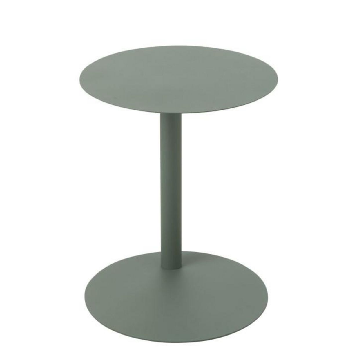 Paris Prix Table d'Appoint Ronde en Métal  Reva  50cm Vert