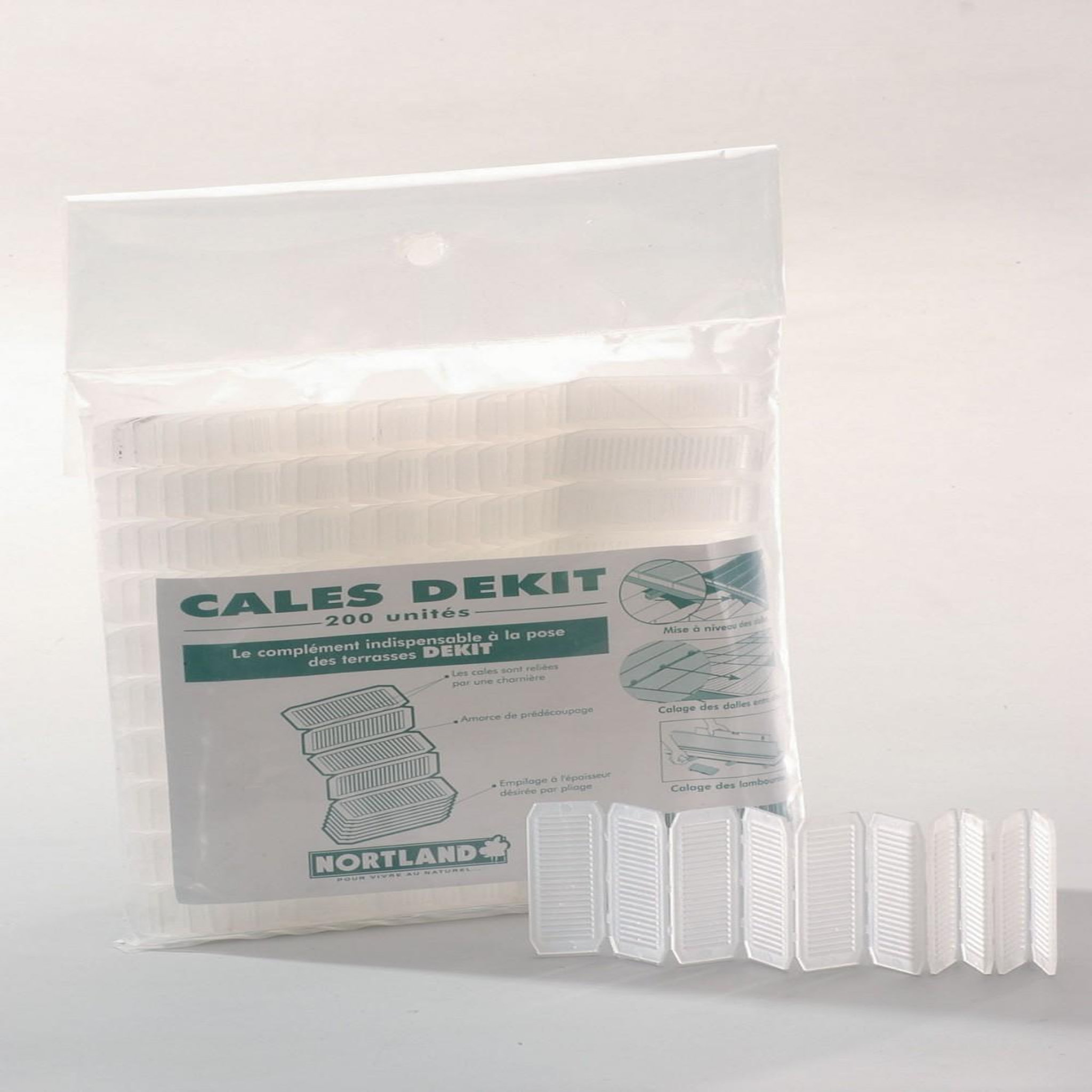 CENTRALE BRICO Lot de 200 cales pour dalles et planches Nivo, L.0.2 x l.0.15 m