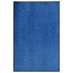 VIDAXL Paillasson lavable Bleu 120x180 cm