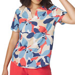 TBS Blouse Bleu/Rouge Femme TBS AGLAEMIS. Coloris disponibles : Rouge