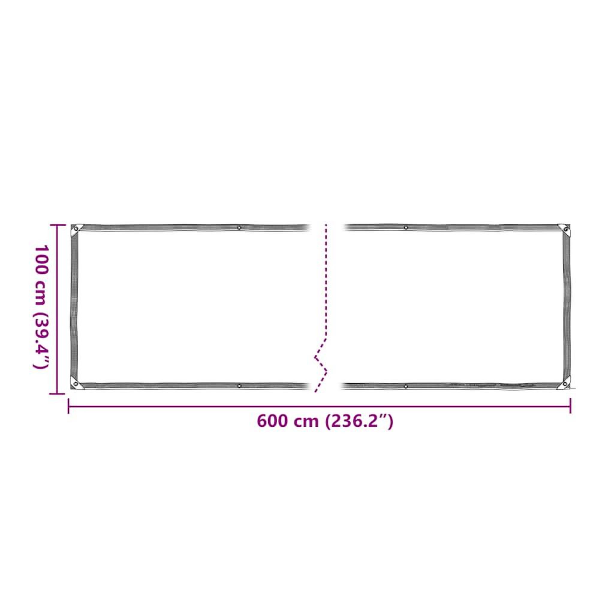 Voir la diapositive 6 : VIDAXL Housse de protection plantes avec œillets 1x6 m polyethylene