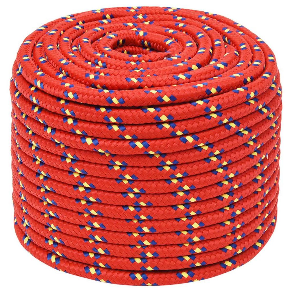 VIDAXL Corde de bateau Rouge 14 mm 25 m Polypropylene