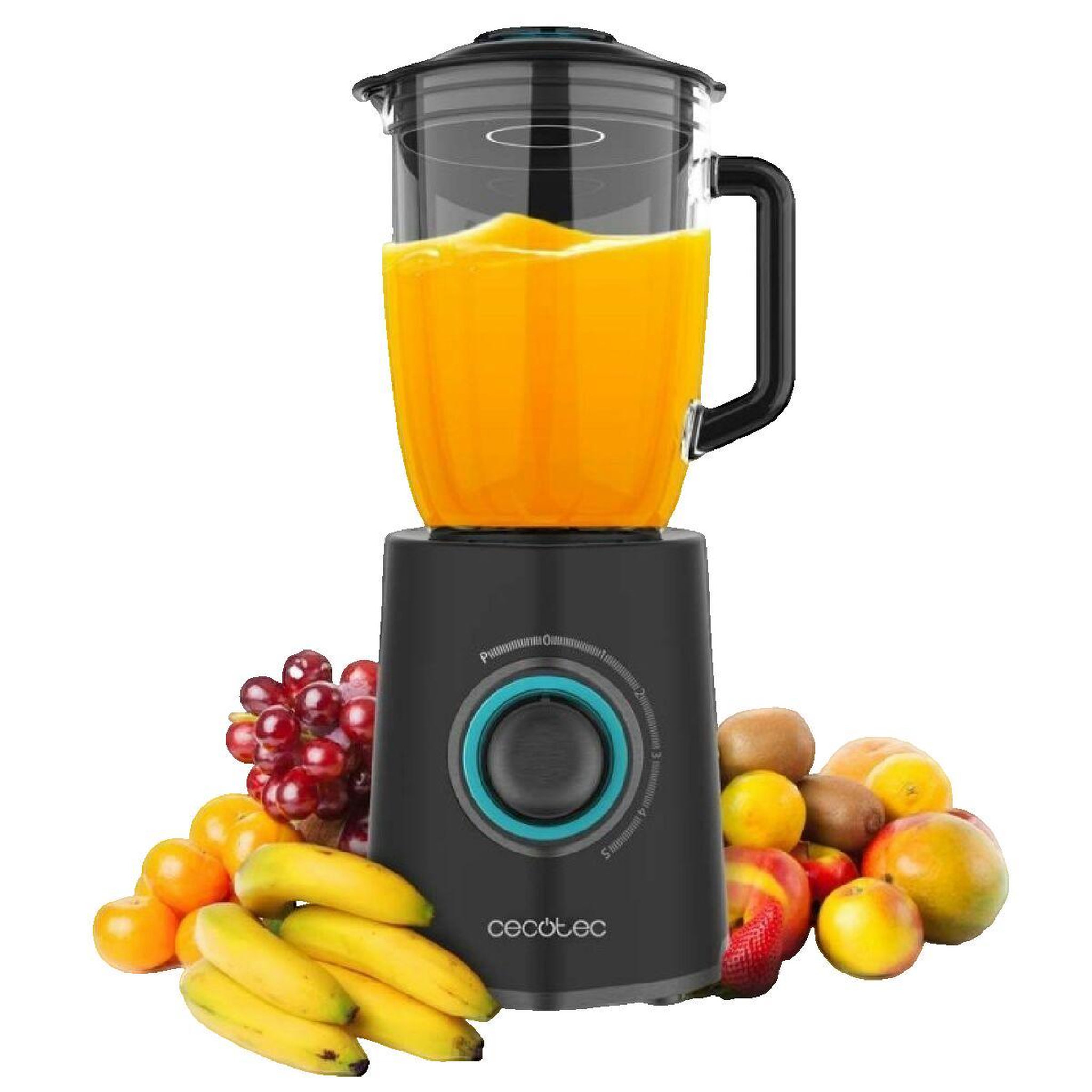 CECOTEC Mixeur-Blender Cecotec Power Black Titanium 2300MAX Mix Go Titane noir
