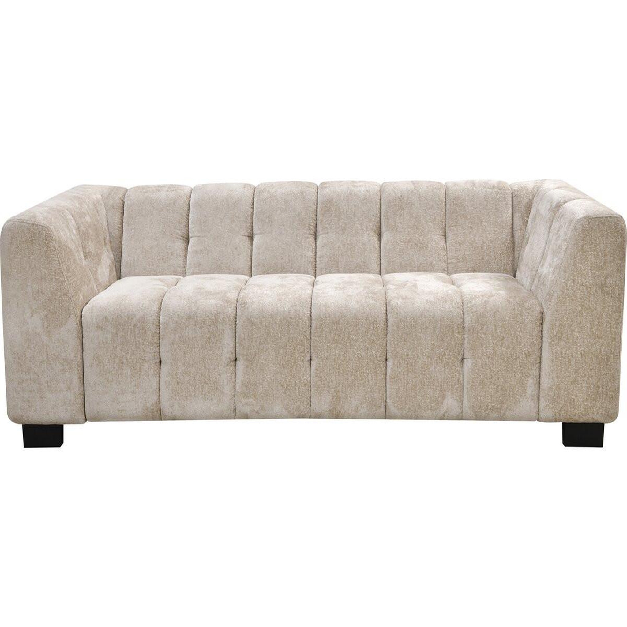 Habitat et Jardin Canapé droit design en tissu chenille 3 places  foch  - beige
