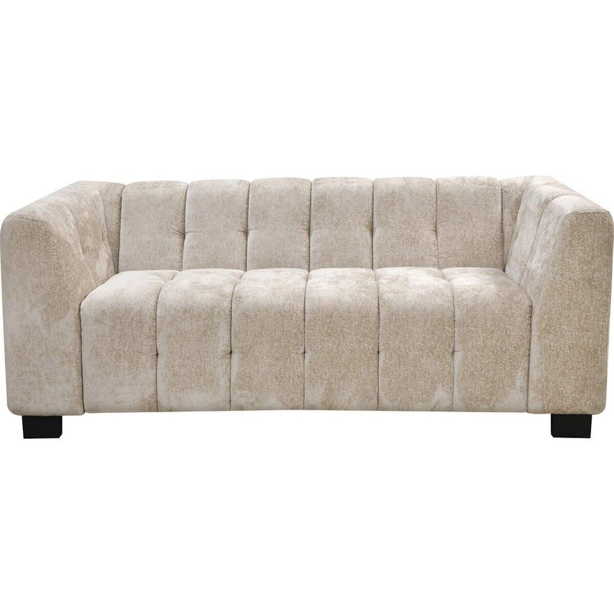 Habitat et Jardin Canapé droit design en tissu chenille 3 places  Foch  - Beige