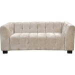 Habitat et Jardin Canapé droit design en tissu chenille 3 places  Foch  - Beige