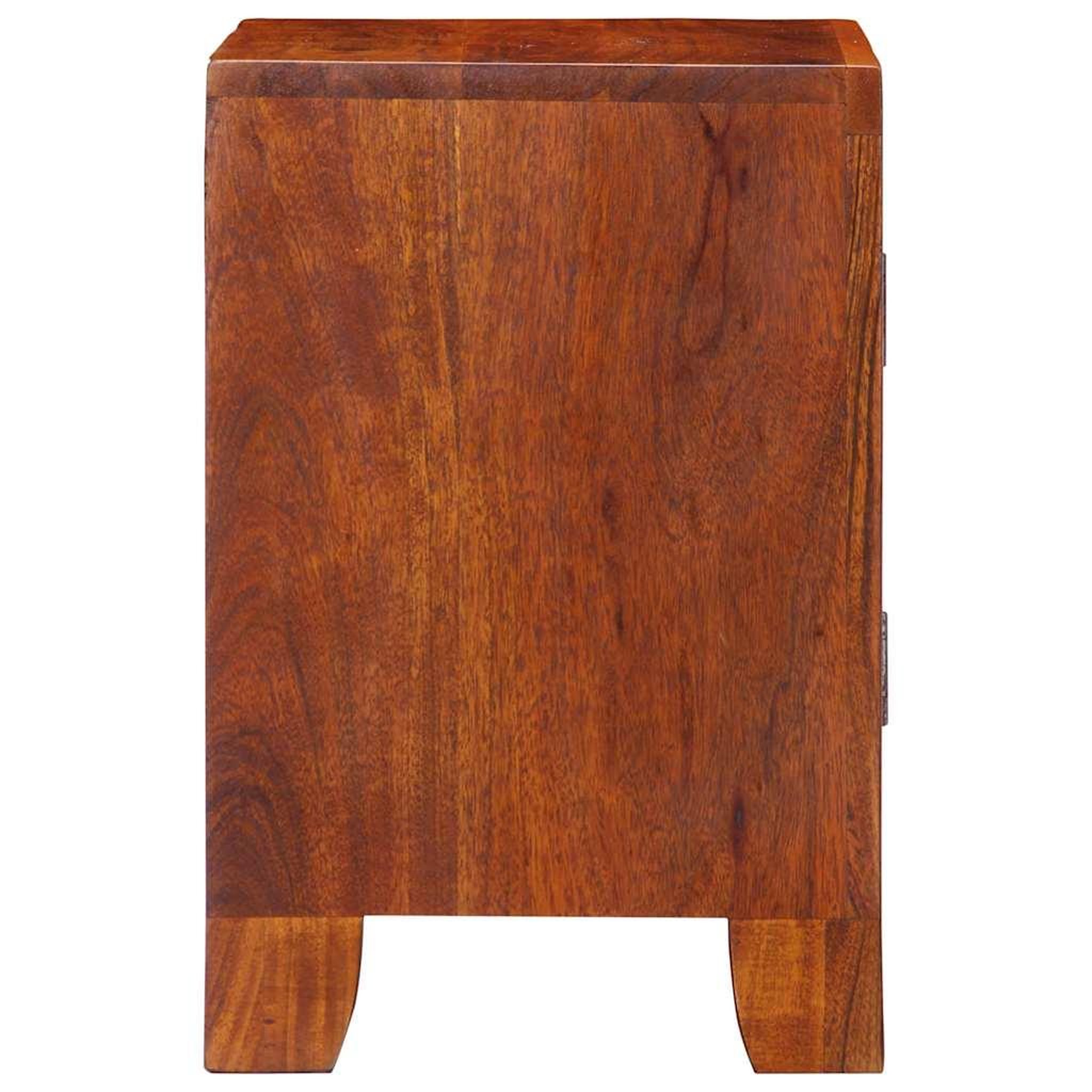 Voir la diapositive 3 : VIDAXL Table de chevet 40x30x45 cm bois d'acacia massif