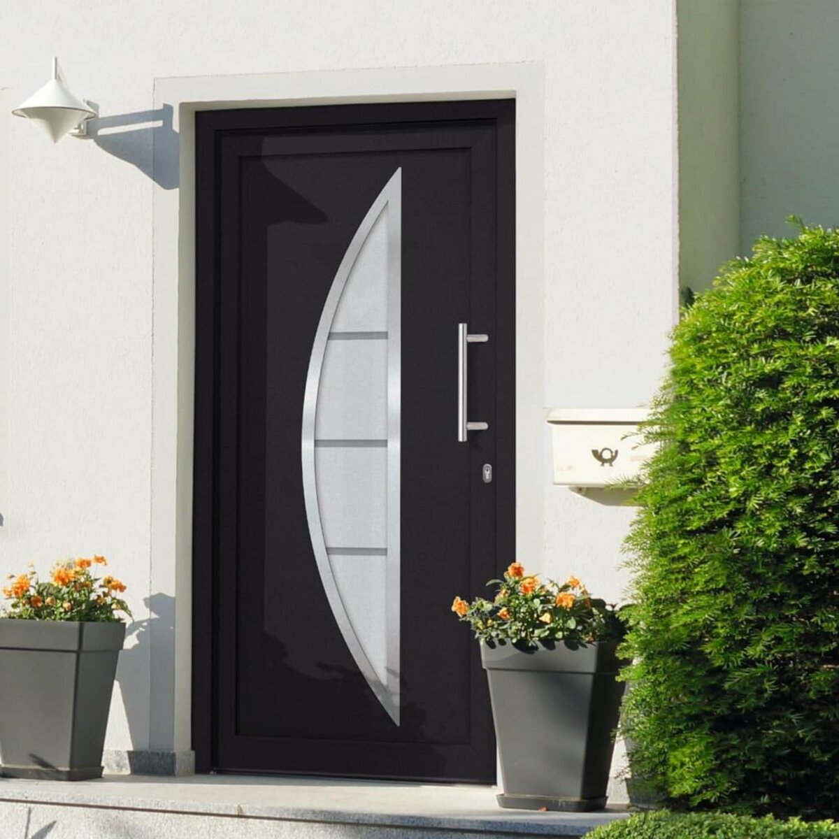 VIDAXL Porte d'entree Anthracite 98x208 cm