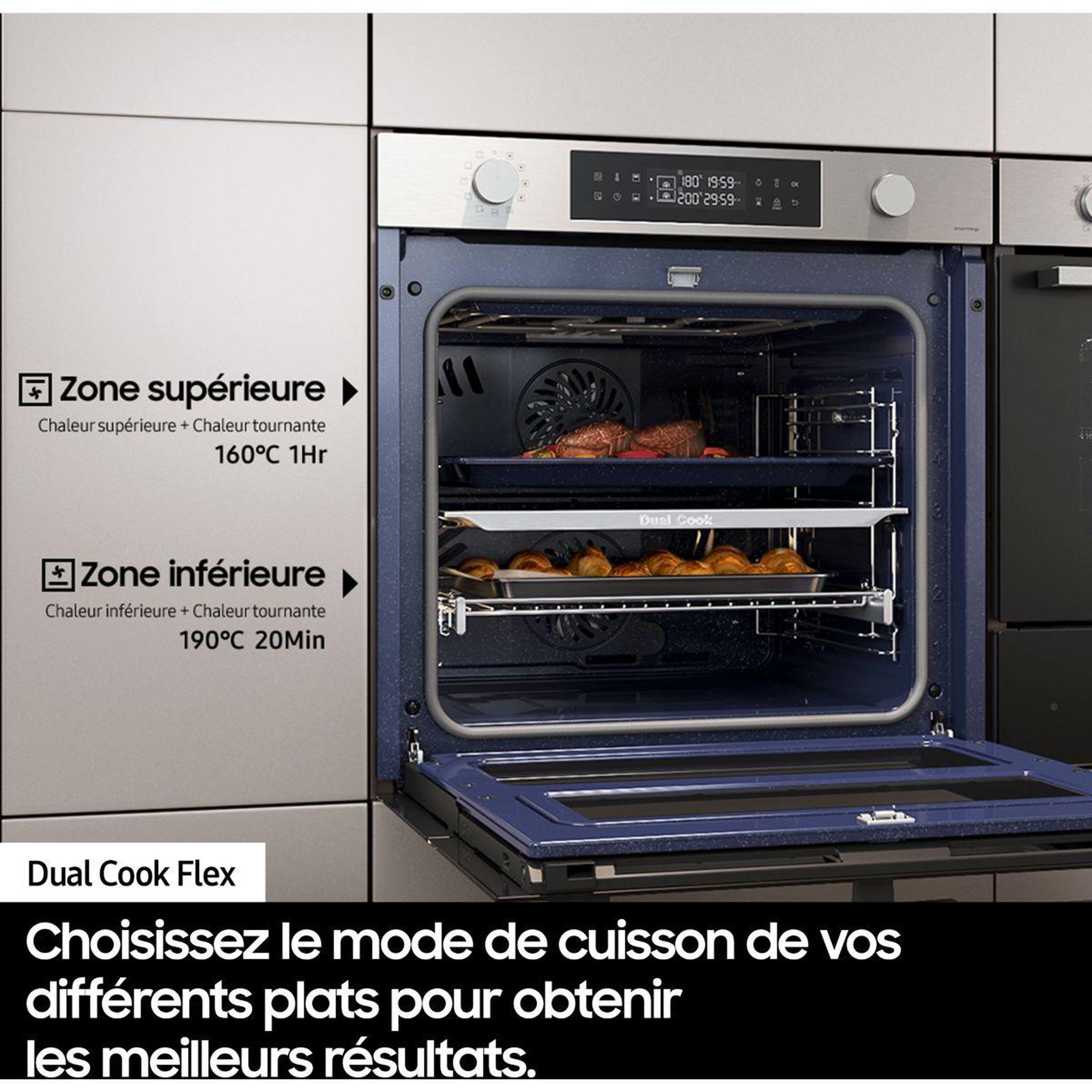 Voir la diapositive 4 : Samsung Four encastrable nv7b6799aak bespoke ai